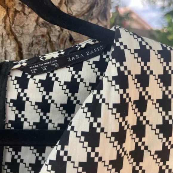 Zara Houndstooth Midi Sheath Dress - Picture 5 of 6